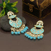 Firozi Color Meenakari Earrings (MKE1762FRZ)