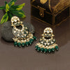 Green Color Meenakari Earrings (MKE1762GRN)