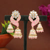 Pink Color Meenakari Earrings (MKE1763PNK)
