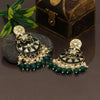 Green Color Meenakari Earrings (MKE1764GRN)