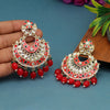 Red Color Meenakari Earrings (MKE1765RED)