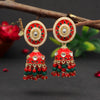 Red Color Meenakari Earrings (MKE1769RED)