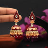 Maroon Color Meenakari Earrings (MKE1770MRN)