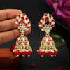 Red Color Meenakari Earrings (MKE1771RED)