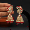 Red Color Meenakari Earrings (MKE1772RED)