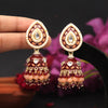 Maroon Color Meenakari Earrings (MKE1773MRN)