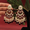 Maroon Color Meenakari Earrings (MKE1778MRN)