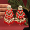 Red Color Meenakari Earrings (MKE1778RED)