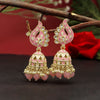 Pink Color Meenakari Earrings (MKE1787PNK)