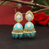 Firozi Color Meenakari Earrings (MKE1788FRZ)