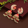 Red Color Meenakari Earrings (MKE1791RED)