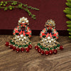 Red Color Meenakari Earrings (MKE1792RED)