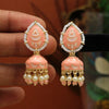 Peach Color Meenakari Earrings (MKE1805PCH)