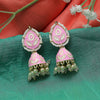 Pink Color Meenakari Earrings (MKE1808PNK)