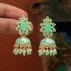 Parrot Green Color Meenakari Earrings (MKE1814PGRN)