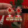 Red Color Meenakari Earrings (MKE1814RED)