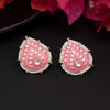 Pink Color Meenakari Stud Earrings (MKE1816PNK)