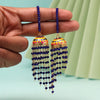 Blue Color Meenakari Earrings (MKE1874BLU)