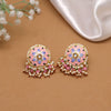 Pink Color Meenakari Earrings (MKE1875PNK)