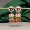 Pink Color Meenakari Earrings (MKE1912PNK)