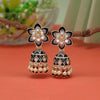 Black Color Meenakari Earrings (MKE1925BLK)