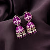 Purple Color Meenakari Earrings (MKE1932PRP)
