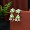 Green Color Meenakari Earrings (MKE1933GRN)
