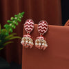 Maroon Color Meenakari Earrings (MKE1934MRNPCH)