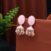 Pink Color Meenakari Earrings (MKE1934PNK)