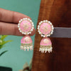 Pink Color Meenakari Earrings (MKE1935PNK)
