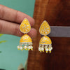 Yellow Color Meenakari Earrings (MKE1937YLW)
