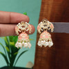 Peach Color Meenakari Earrings (MKE1938PCH)
