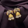 Yellow Color Meenakari Earrings (MKE1938YLW)