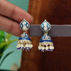 Blue Color Meenakari Earrings (MKE1939BLU)