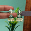 Green Color Meenakari Earrings (MKE1939GRN)