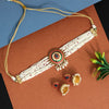 Maroon Color Meenakari Necklace Set (MKN418MRN)