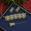 Green Color Meenakari Choker Necklace Set (MKN421GRN)