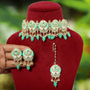 Rama Green Color Meenakari Choker Necklace Set (MKN421RGRN)
