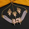 Pink Color Meenakari Choker Necklace Set (MKN424PNK)