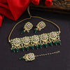 Green Color Meenakari Choker Necklace Set (MKN430GRN)