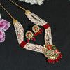 Red Color Long Meenakari Necklace Set (MKN450RED)