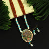 Multi Color Hand Painted Meenakari Necklace Set (MKN471MLT)