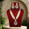 Purple Color Kundan Meenakari Necklace Set (MKN486PRP)