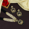 Blue Color Kundan Meenakari Necklace Set (MKN488BLU)
