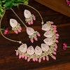 Pink Color Kundan Meenakari Necklace Set (MKN498PNK)