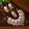 Light Purple Color Kundan Meenakari Necklace Set (MKN499LPRP)