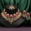 Maroon Color Kundan Meenakari Necklace Set (MKN499MRN)