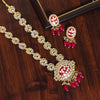Rani Color Kundan Meenakari Necklace Set (MKN526RNI)