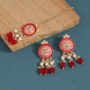 Red Color Choker Meenakari Necklace Set (MKN550RED)