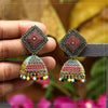 Multi Color Mint Meena Oxidised Earrings (MNTE411MLT)